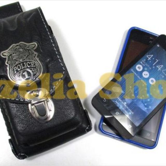 Tas Pinggang Sarung Hp Kulit Harley Police Dompet Kulit Hp Casing
