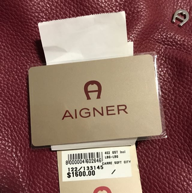 AUTHENTIC Aigner Carre Soft City Bag