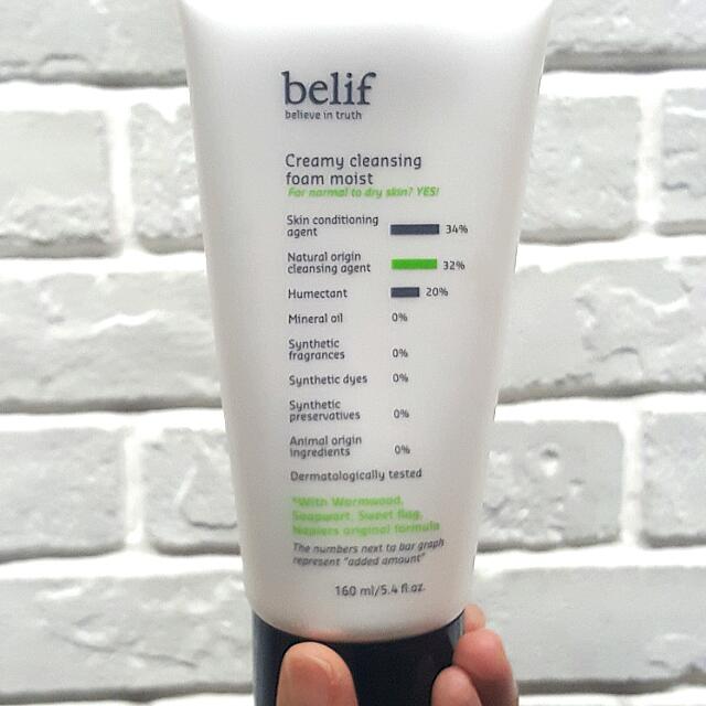 belif creamy cleansing foam moist