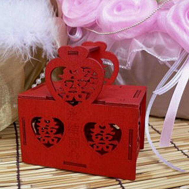 Big Double Happiness Candy Wooden Box Wedding Gift Wedding