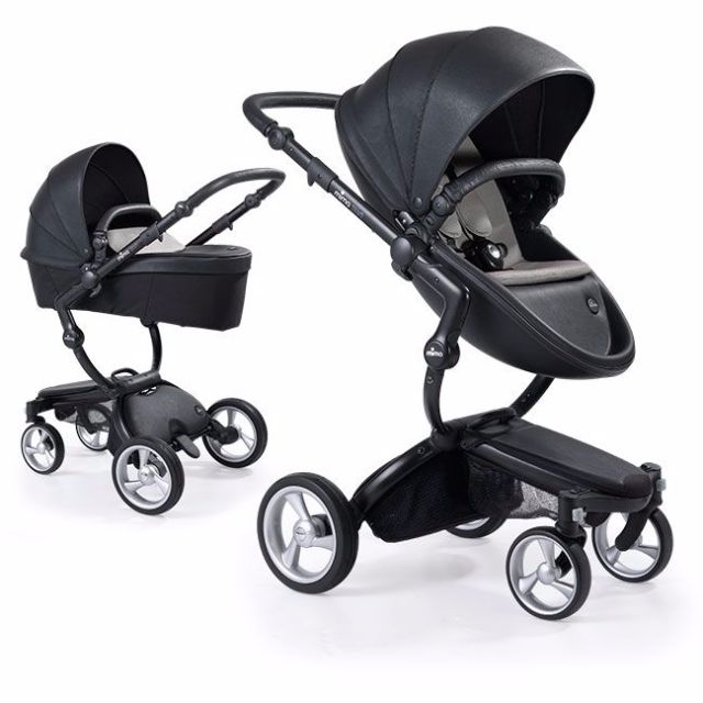 Mima Xari Brown Leather Stroller Babies Kids Strollers Bags Photo