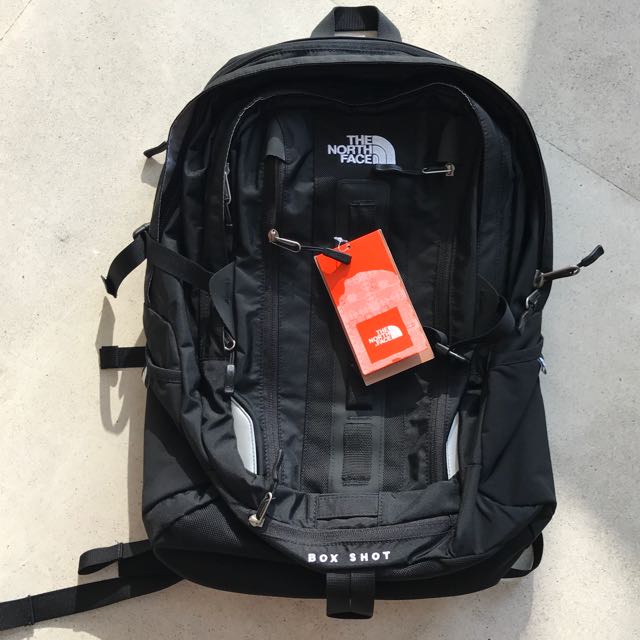 north face box shot backpack