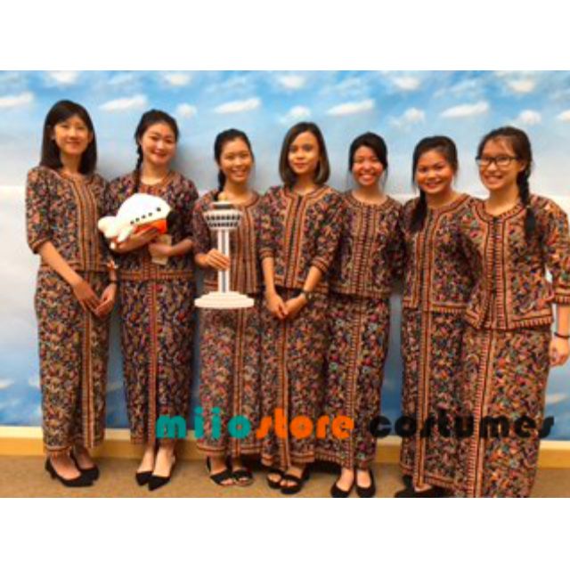 RENT/BUY Singapore Air Stewardess Sarong Kebaya  SQ Singapore Airlines