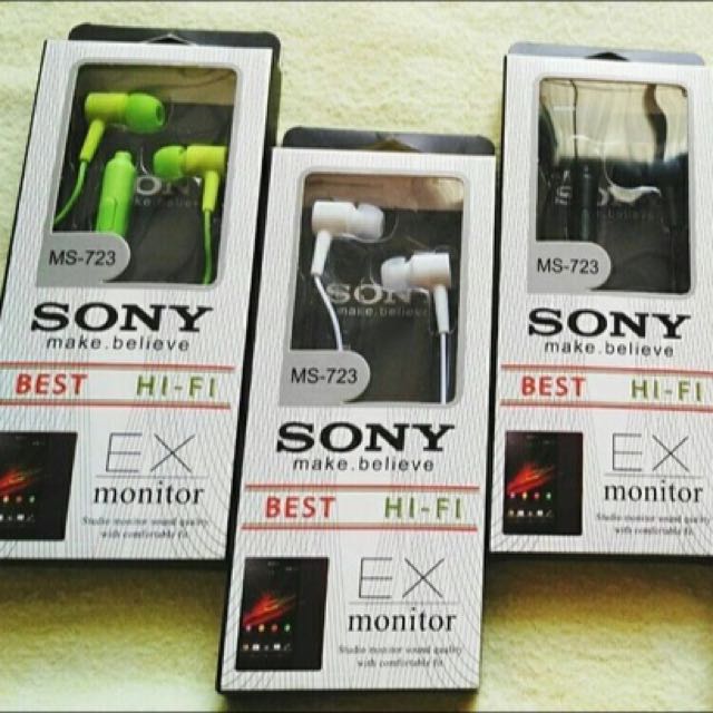 Sony Earphone MS-723, Telepon Seluler & Tablet, Aksesoris Tablet ...