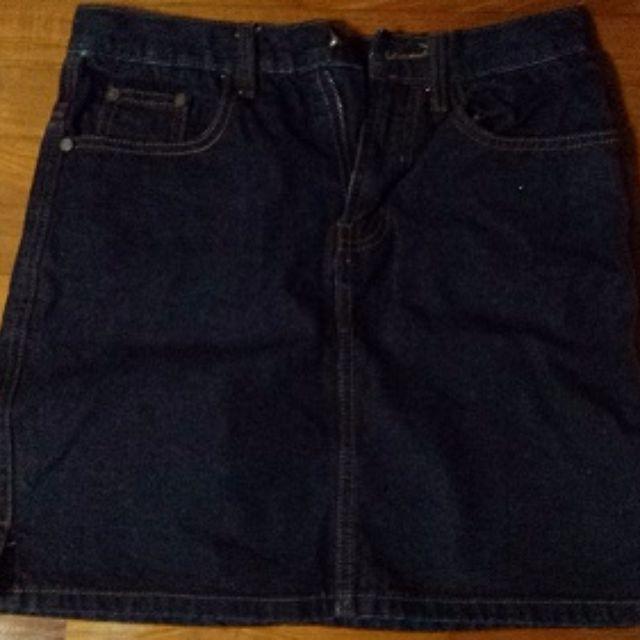 sparkly denim skirt