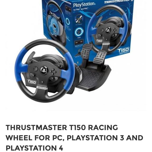 Thrustmaster T150 Force Feedback, Video Gaming, Gaming Accessories,  Controllers on Carousell