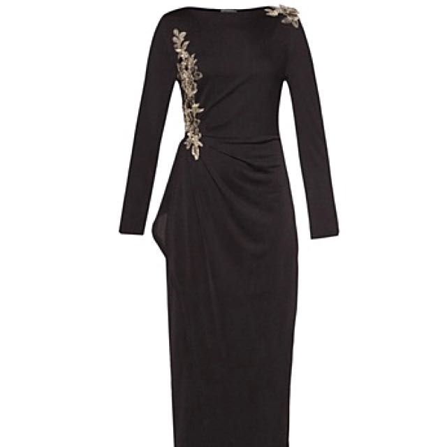 zalora black dress