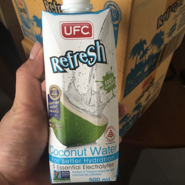 12x500ml refresh coconut juice carton