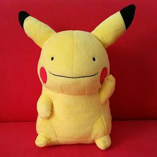 Authentic Pokemon center plush Ditto transform Raichu +/- 17cm