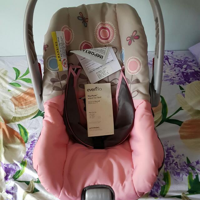 Evenflo nurture infant car seat hotsell pink bloom