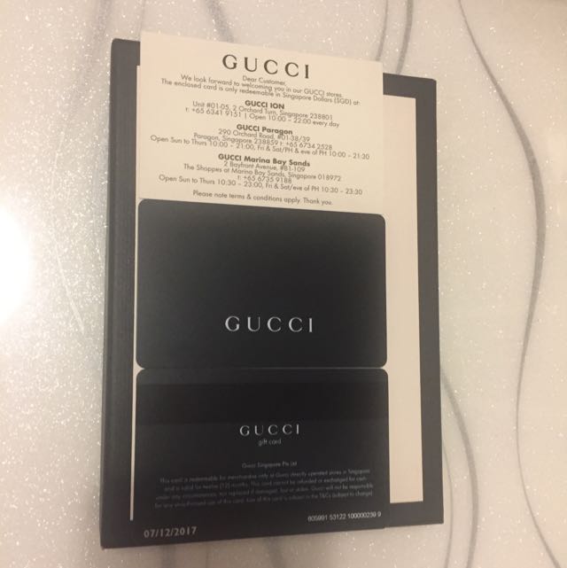 Gucci Gift card, Tickets & Vouchers, Vouchers on Carousell