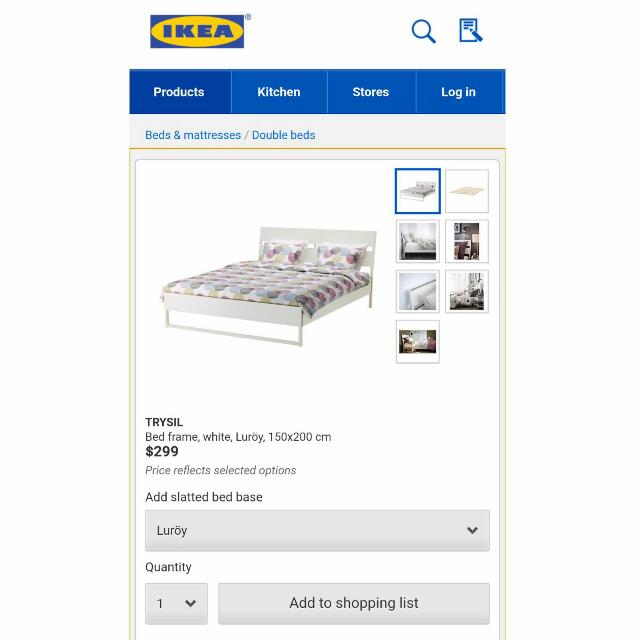 Ikea Trysil Bed Frame Furniture Beds Mattresses On Carousell