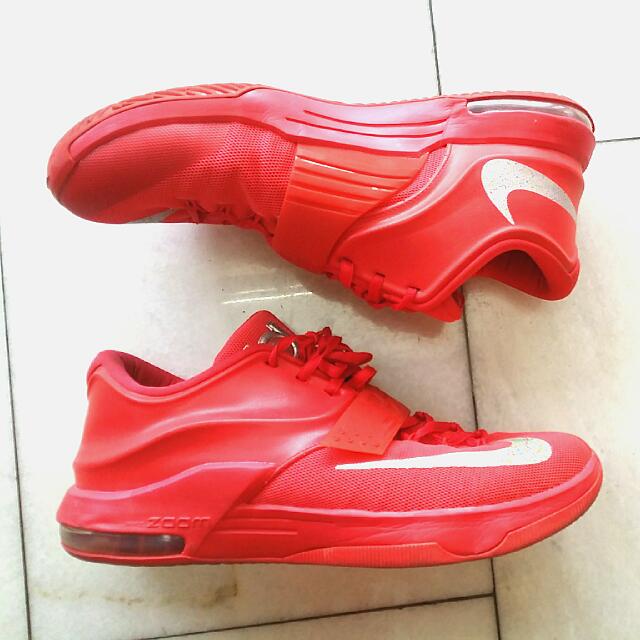 KD basketball shoes casual red strap kevin durant, Men's Fashion, Footwear, Casual  shoes on Carousell