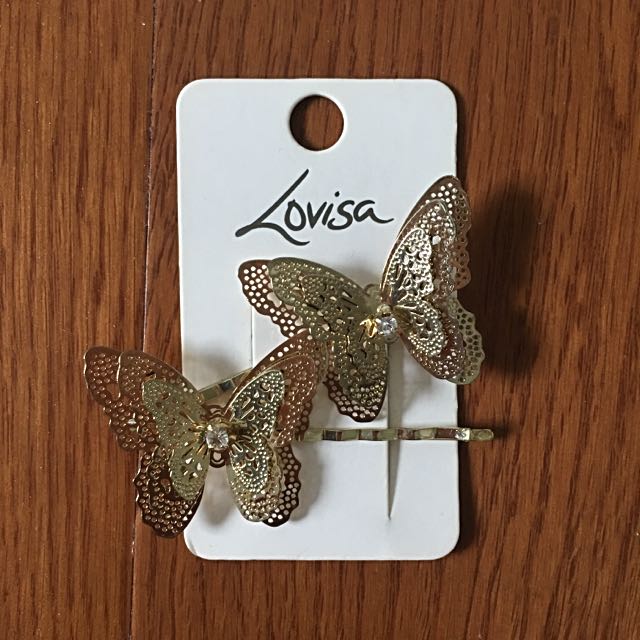 Lovisa Butterfly Hair Clip, Women's Fashion, Jewelry & Organisers