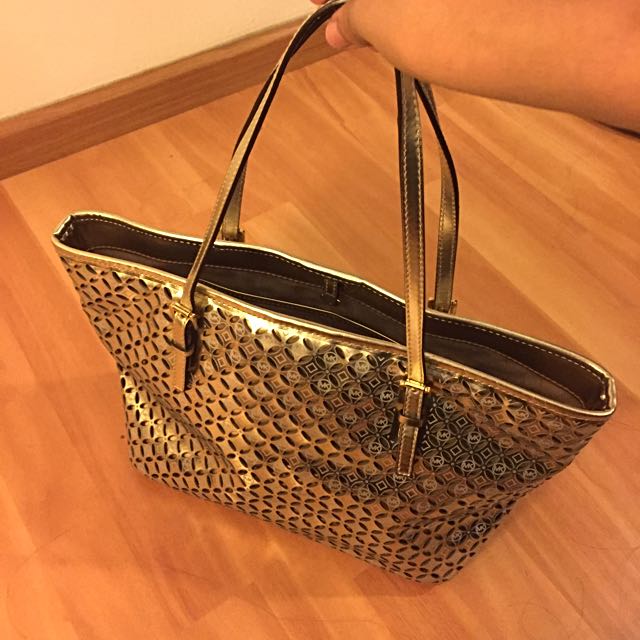 Michael kors flower tote clearance