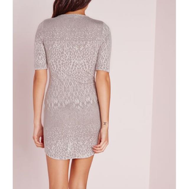 Missguided jacquard dress cheap