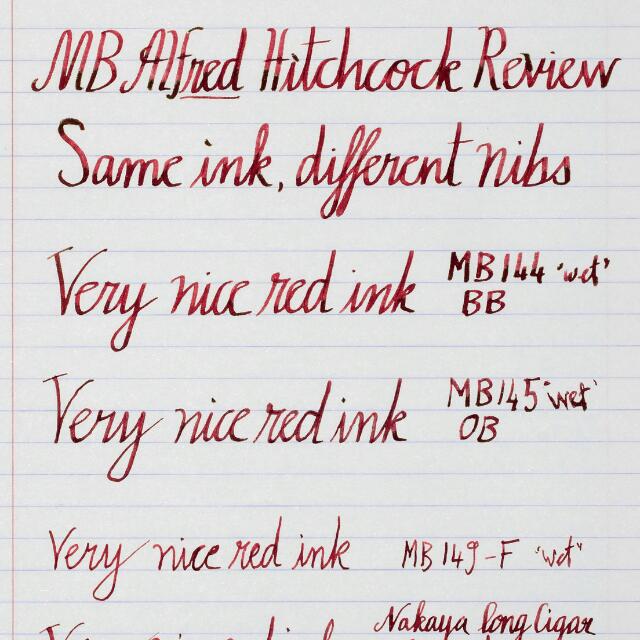 Montblanc online hitchcock ink