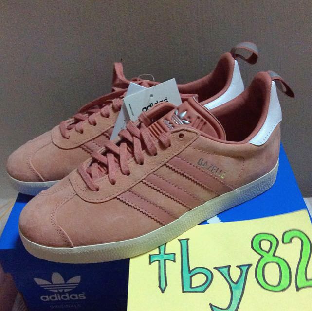 adidas gazelle raw pink
