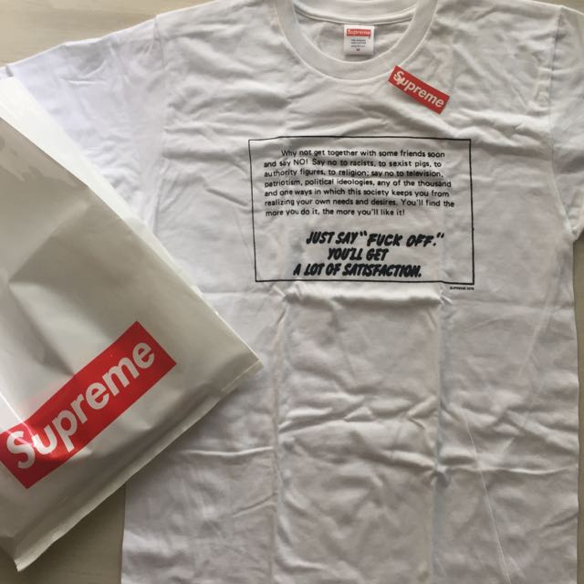 supreme just say no tee