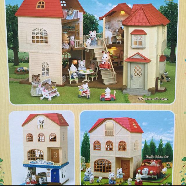 sylvanian 3 storey house
