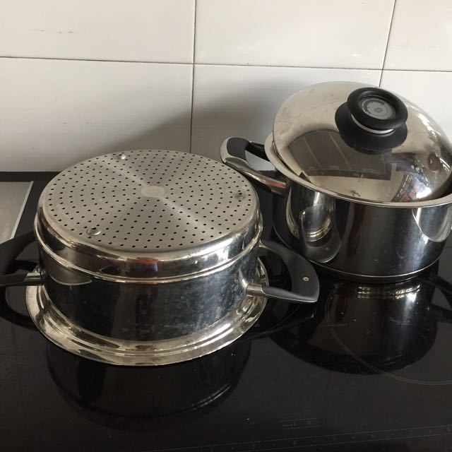 AMC 5 Litre Pot cw Steam Pot, TV & Home Appliances, Kitchen Appliances