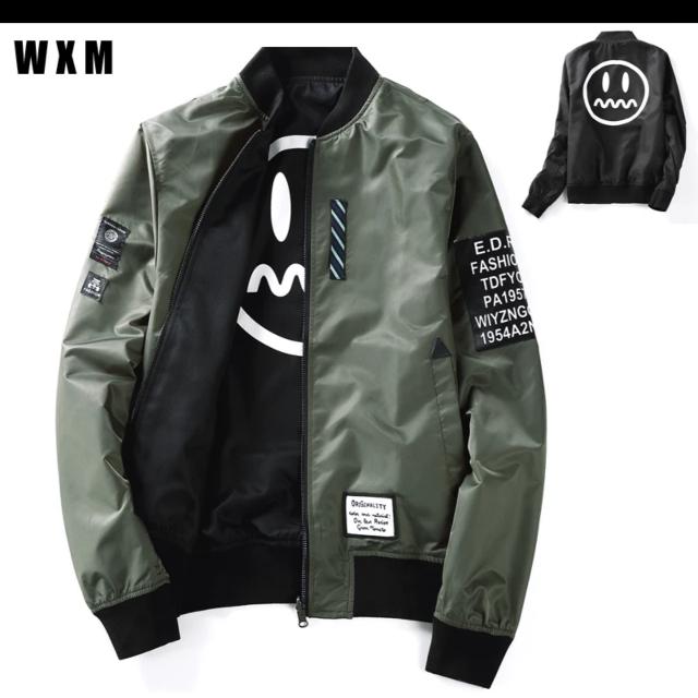 Double sided bomber new arrivals jacket