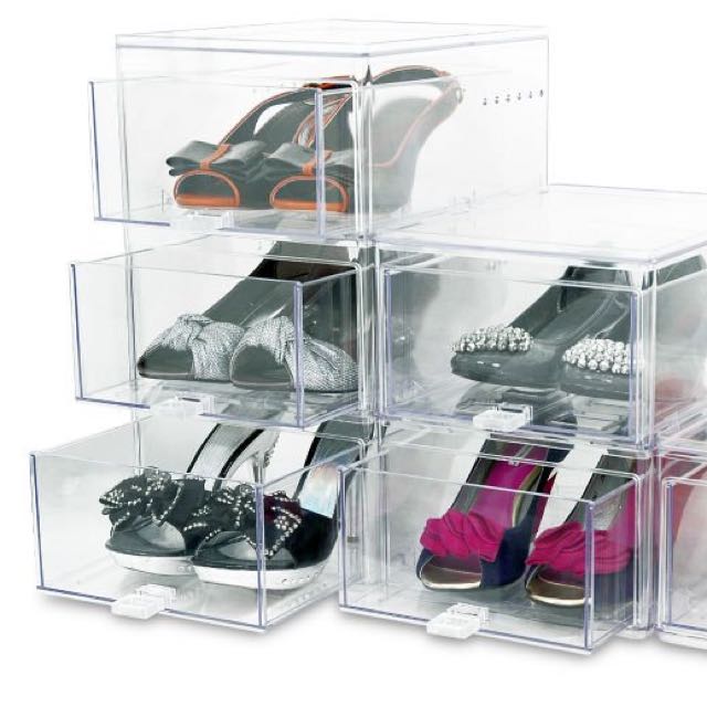 Glassy Shoe Boxes Women s Fashion Footwear Shoe inserts on Carousell
