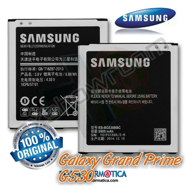 Grand Prime G530 Original Battery Eb Bg530bbc Also Suitable For Samsung Galaxy Series J5 J500 J2 Pro J210f J3 2016 J320f On5 G550 Mobile Phones Tablets Mobile Tablet Accessories