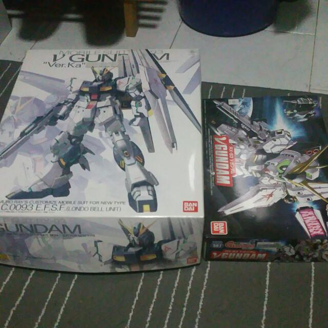 Gunpla MG Nu Gundam Ver.Ka, Hobbies & Toys, Toys & Games on Carousell