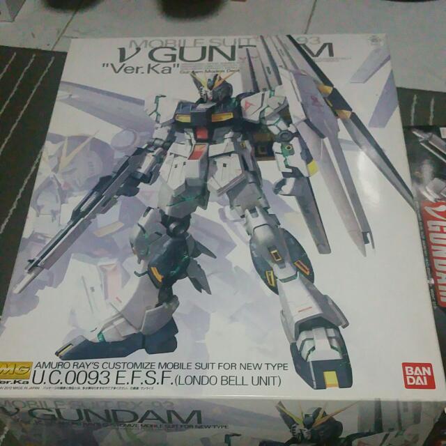 Gunpla MG Nu Gundam Ver.Ka, Hobbies & Toys, Toys & Games on Carousell