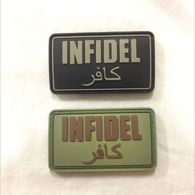 Infidel Morale Patch (Category: Toning & Stretching Accessories) located in Singapore. Submitted by teevees (Listing ID 79477397, Image 1). Description: .