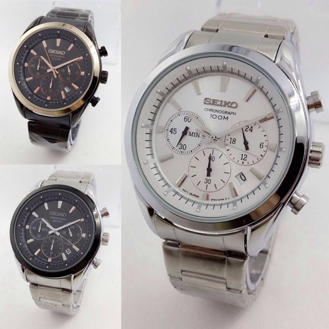 Jam seiko clearance chronograph 100m kw