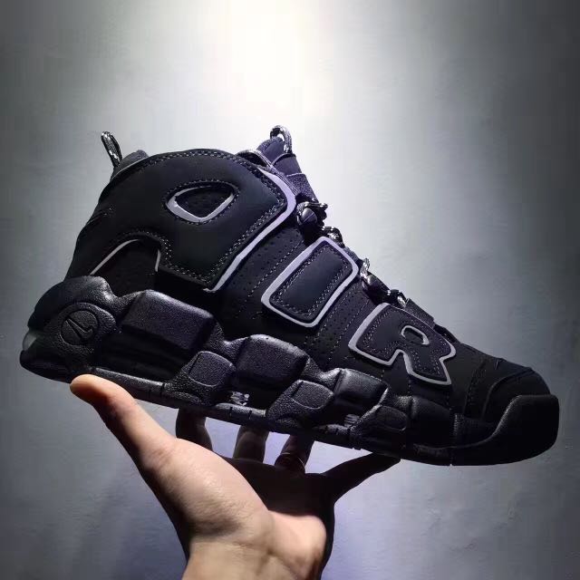 nike air uptempo triple black