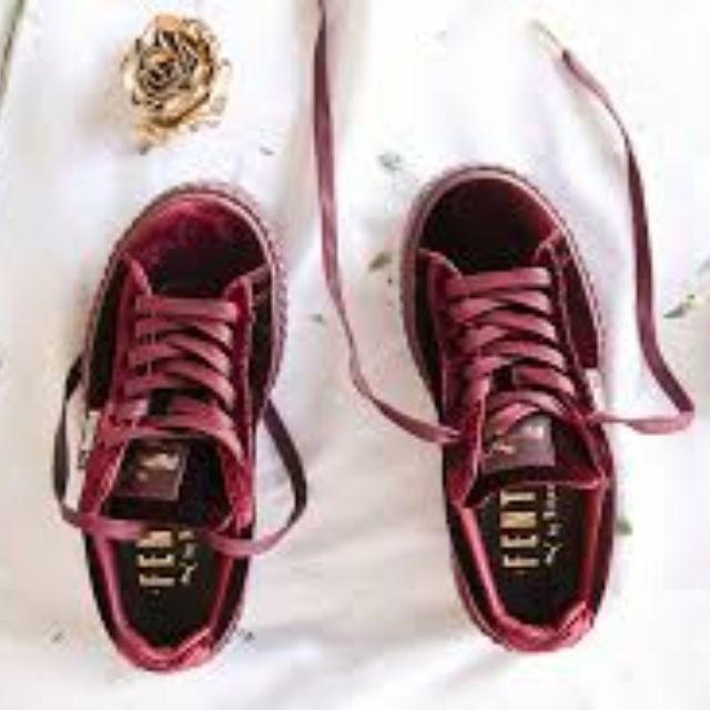 burgundy rihanna pumas