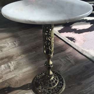 Vintage Art Deco Marble Side Table Vintage Art Deco Marble Side Table