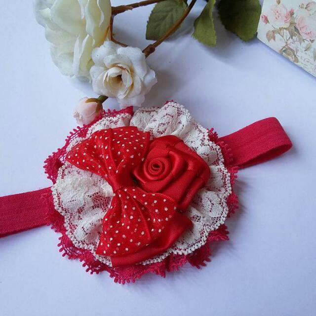Bandana Baby Baby Headband Red White Freedom Cute Bayi Anak Lainnya Di Carousell