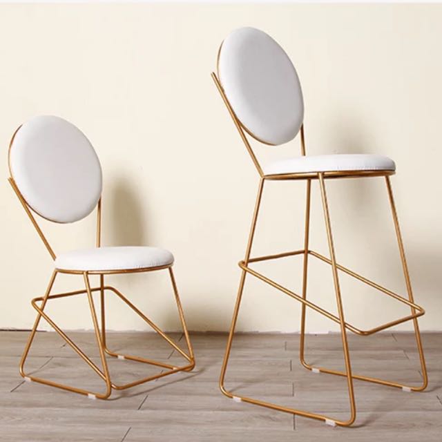 European Chic Bar Office Dining Vanity High Chair Furniture Tables Photo