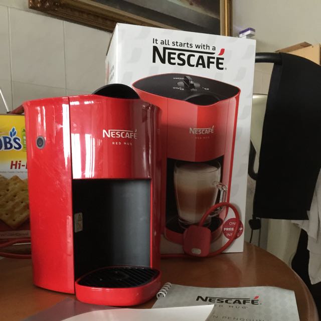 Nescafé Red Mug Coffee Machine, Food & Drinks, Beverages on Carousell