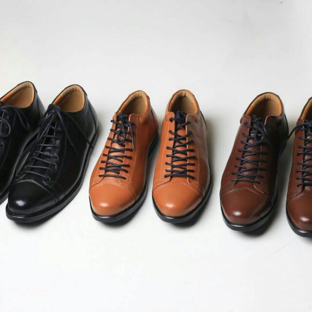 Sepatu Pantofel Casual Kulit Asli Model Vardy Olshop Fashion