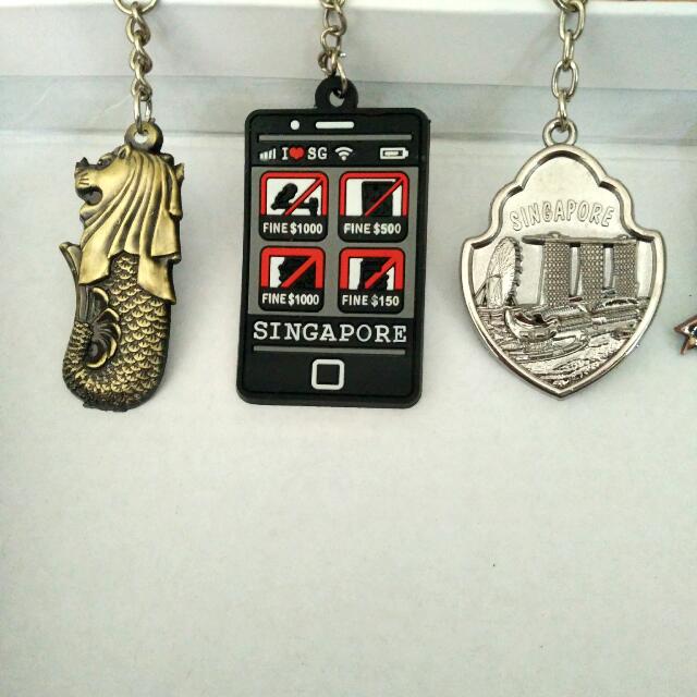 Singapore Tourist Keychains (6 Diff Designs), Hobbies & Toys