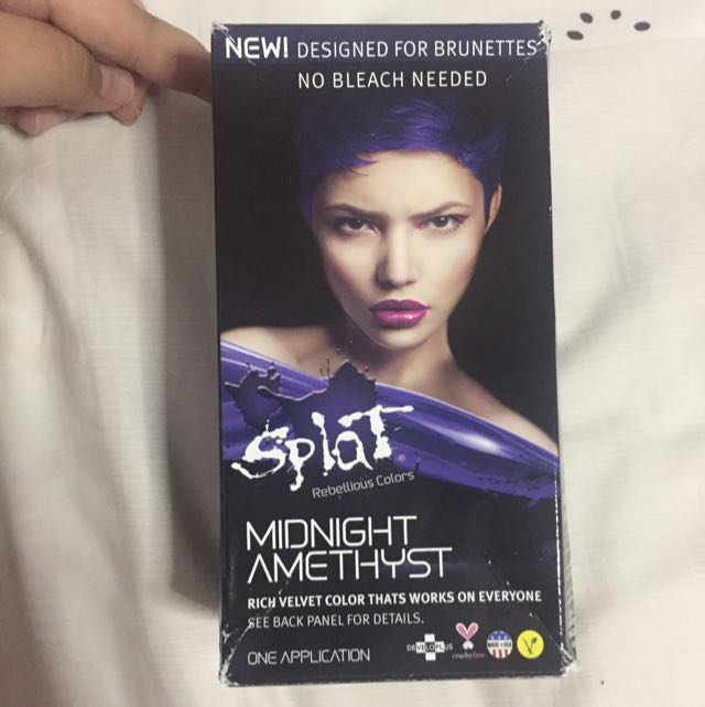 Splat Bleach Free Hair Dye Midnight Amethyst Health Beauty