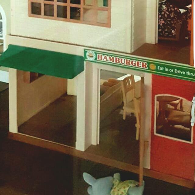 sylvanian families hamburger shop