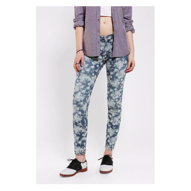 bdg floral jeans