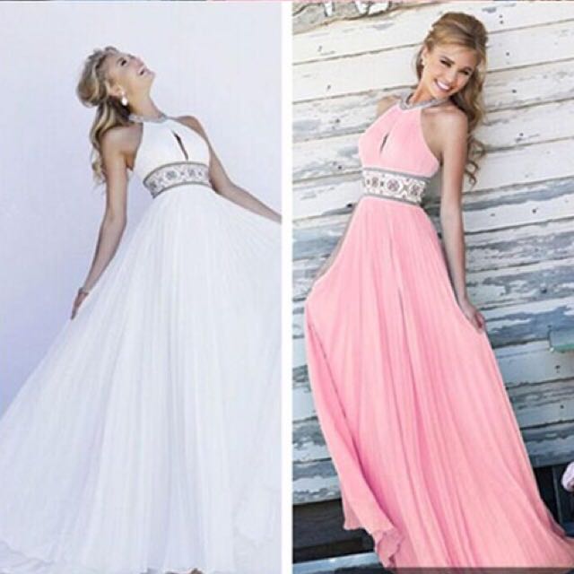 Call Me Up Maxi Dress Baby Pink