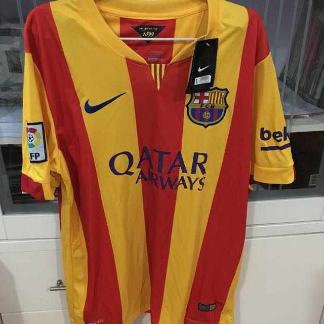 Barcelona FC Jersey, Men's Fashion, Tops & Sets, Swim Top & Rash Guards