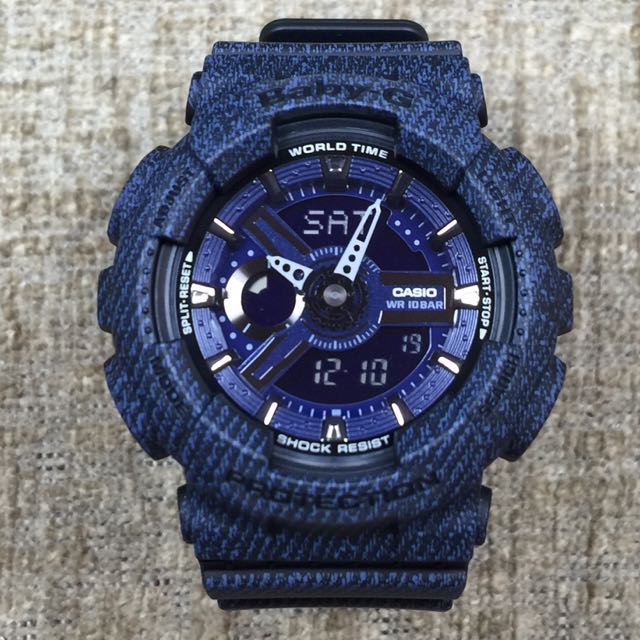 BRAND NEW 100 AUTHENTIC Casio Baby G Denim Series BA 110DC 2A1 BA 110 Mobile Phones Gadgets Wearables Smart Watches on Carousell