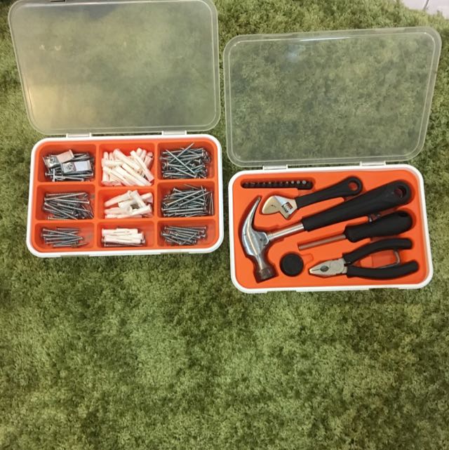 Cute IKEA Tool Box Complete Set, Furniture & Home Living, Home