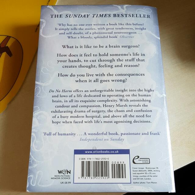 Do No Harm Stories Of Life Death And Brain Surgery By Henry