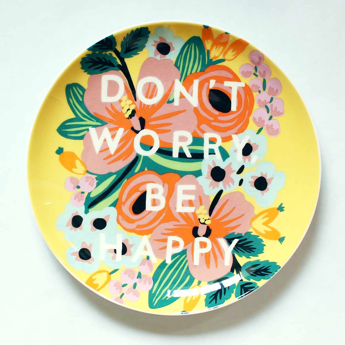 Don T Worry Be Happy Plate Home Appliances On Carousell