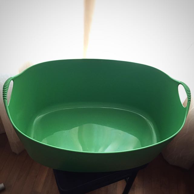 Ikea Torkis Flexi Clothes Laundry Basket Green 35l Home Appliances On Carousell